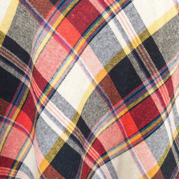 Vintage 70s Plaid A-line Maxi Skirt - Picture 8 of 9